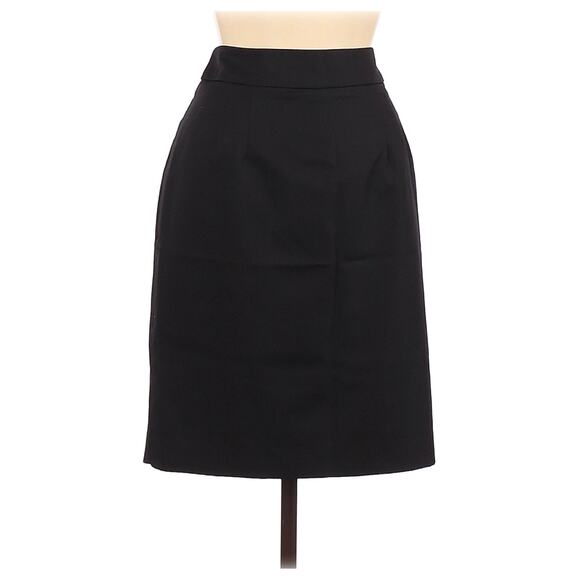 Trina Turk Solid Black Pencil Skirt 6 Work Career - Picture 1 of 3